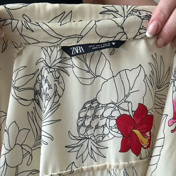 Zara Tropical Printed Skirt Set - Picture 10 of 12